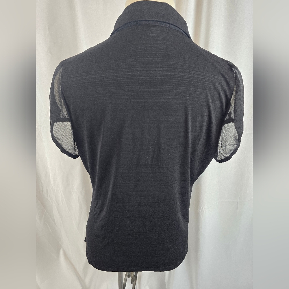 HeartSoul Black Ruffled Blouse – Women’s 1X - Picture 8 of 8